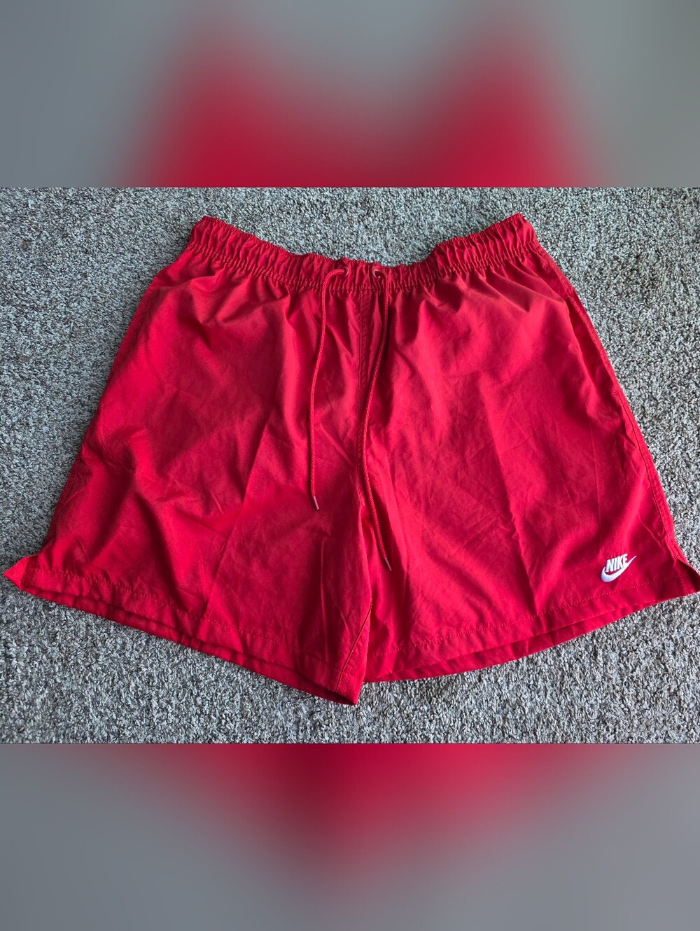 Nike Red Club Woven Flow Shorts Size Large